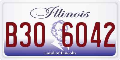 IL license plate B306042