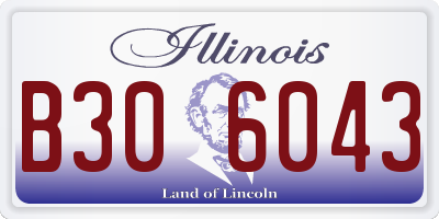 IL license plate B306043