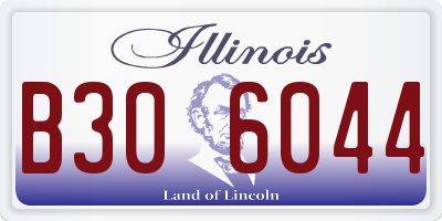 IL license plate B306044