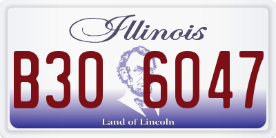 IL license plate B306047