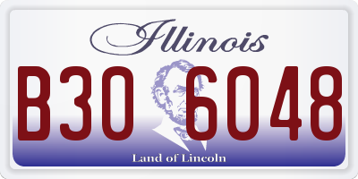 IL license plate B306048