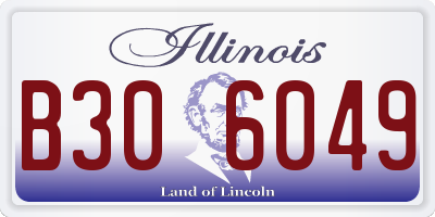 IL license plate B306049