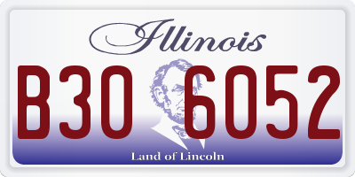 IL license plate B306052