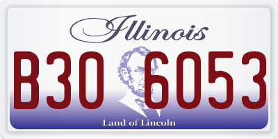 IL license plate B306053