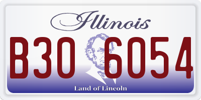 IL license plate B306054