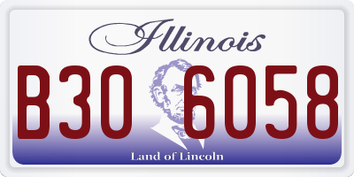 IL license plate B306058