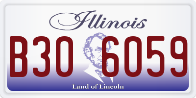 IL license plate B306059
