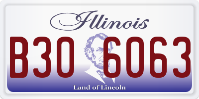 IL license plate B306063