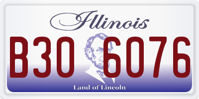 IL license plate B306076
