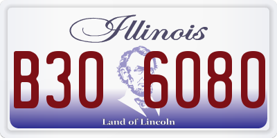 IL license plate B306080
