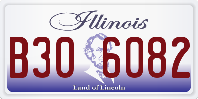 IL license plate B306082