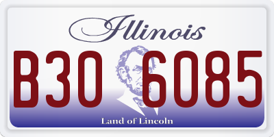 IL license plate B306085