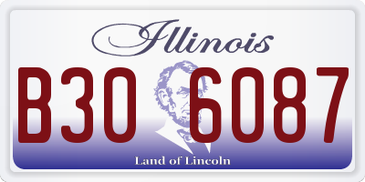 IL license plate B306087