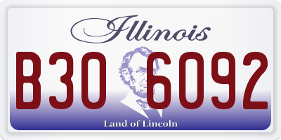 IL license plate B306092