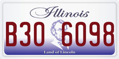 IL license plate B306098