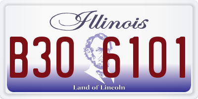 IL license plate B306101