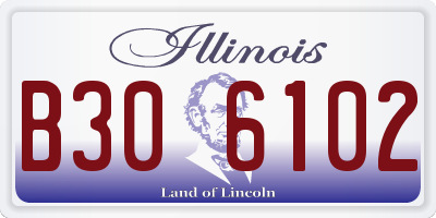 IL license plate B306102