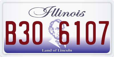 IL license plate B306107