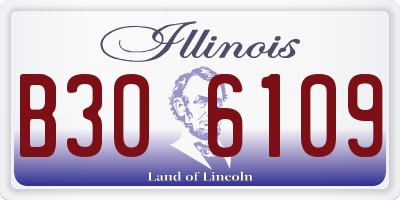 IL license plate B306109