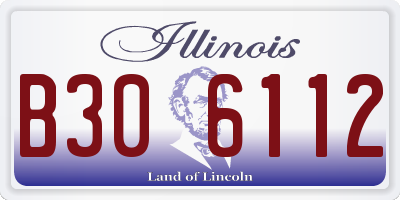 IL license plate B306112