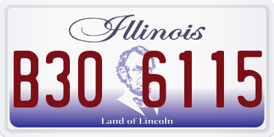 IL license plate B306115