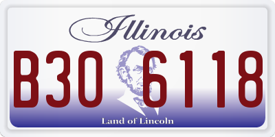IL license plate B306118