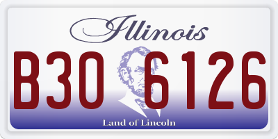IL license plate B306126