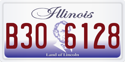 IL license plate B306128
