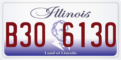 IL license plate B306130