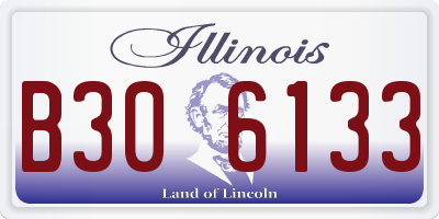 IL license plate B306133