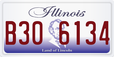 IL license plate B306134