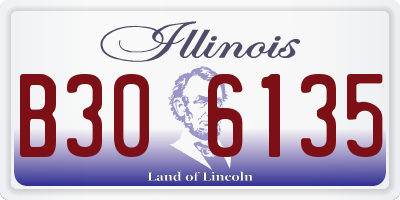 IL license plate B306135