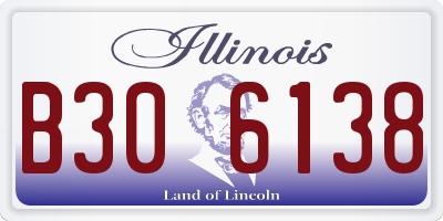 IL license plate B306138