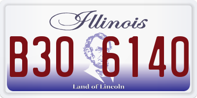 IL license plate B306140