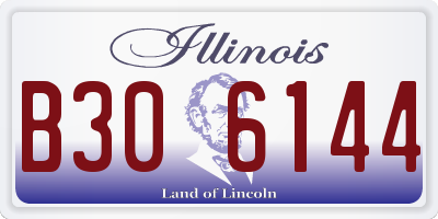 IL license plate B306144