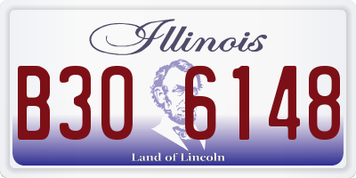 IL license plate B306148