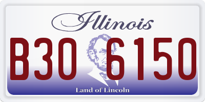 IL license plate B306150