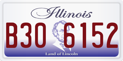 IL license plate B306152