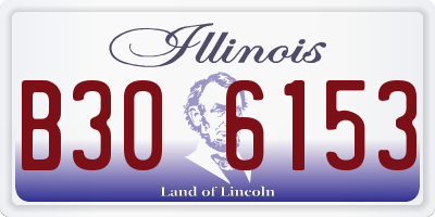 IL license plate B306153