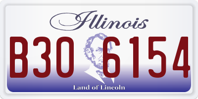 IL license plate B306154