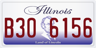 IL license plate B306156