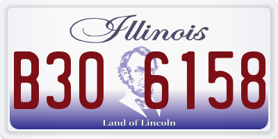 IL license plate B306158