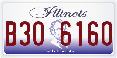 IL license plate B306160