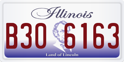 IL license plate B306163