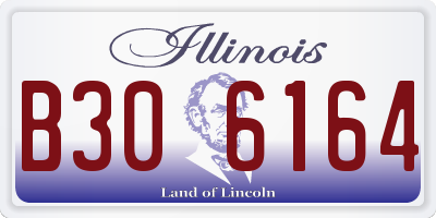 IL license plate B306164