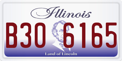 IL license plate B306165