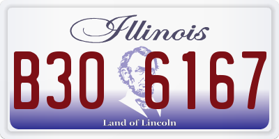 IL license plate B306167