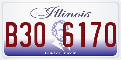 IL license plate B306170