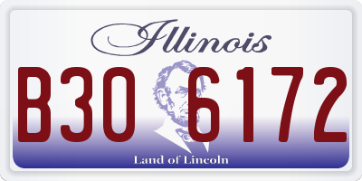IL license plate B306172