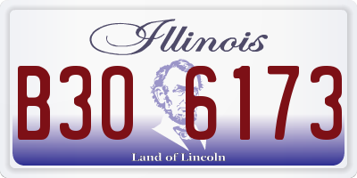 IL license plate B306173